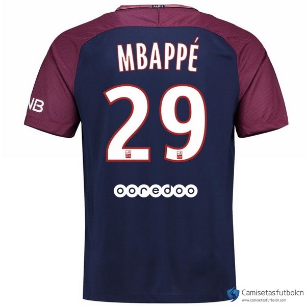 Camiseta Paris Saint Germain Primera equipo Mbappe 2017-18